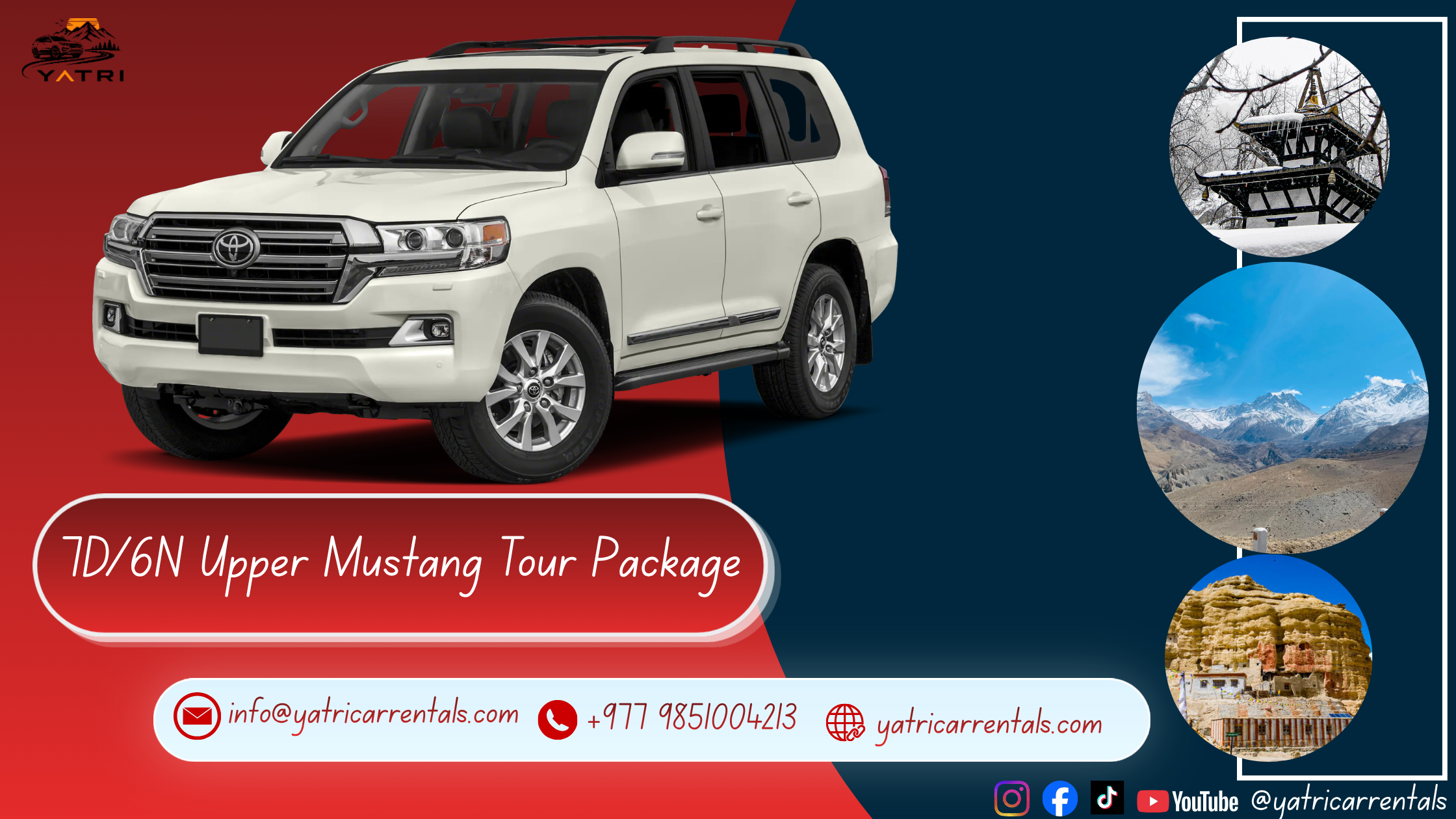 Upper Mustang Tour By Jeep tour package - Yatri Car Rentals